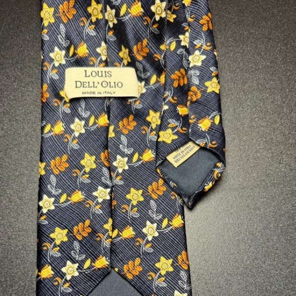 LOUIS DELL'OLIO MENS TIE SILK MADE IN ITALY - Picture 2 of 5